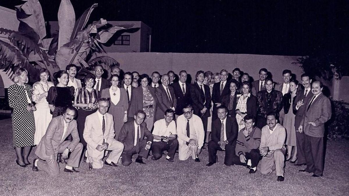 Mario Vargas Llosa en Tenerife en 1987