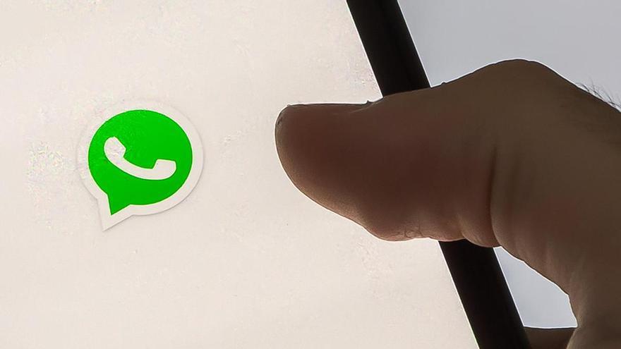 El logo de WhatsApp en la aplicación.