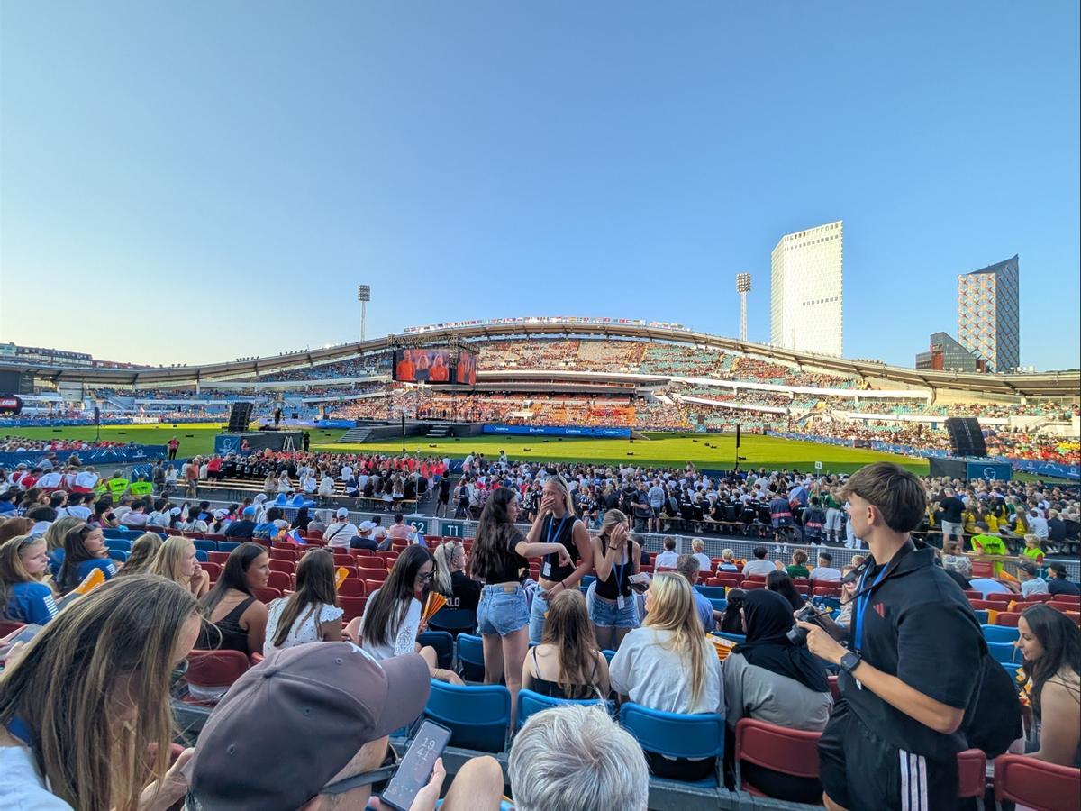 Ceremonia de inauguración este lunes de la Gothia Cup en Gotemburgo.