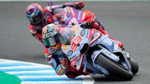 Marc Márquez, durante la carrera sprint del GP de Japón