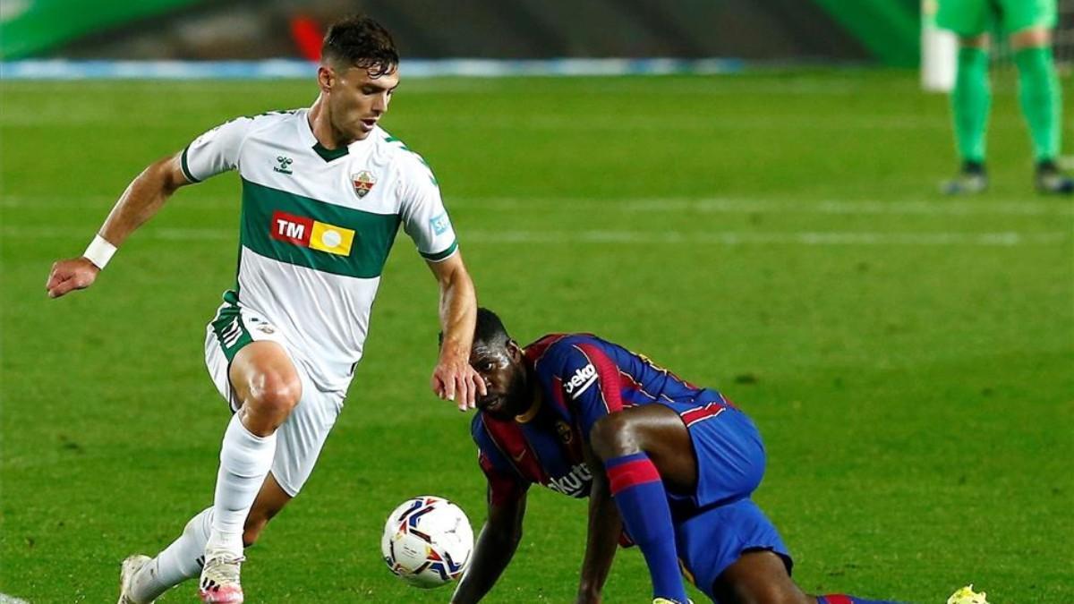 Lucas Boyé, durante un partido del Elche esta temporada.