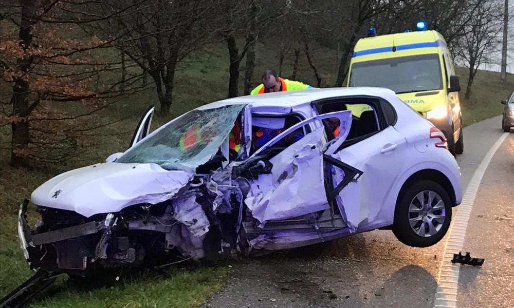 El accidente ocurrió a primera hora de la mañana