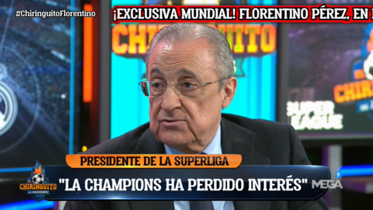 Josep Pedrerol aconsegueix les primeres paraules de Florentino Pérez sobre la Superlliga: «Fem això per salvar el futbol»