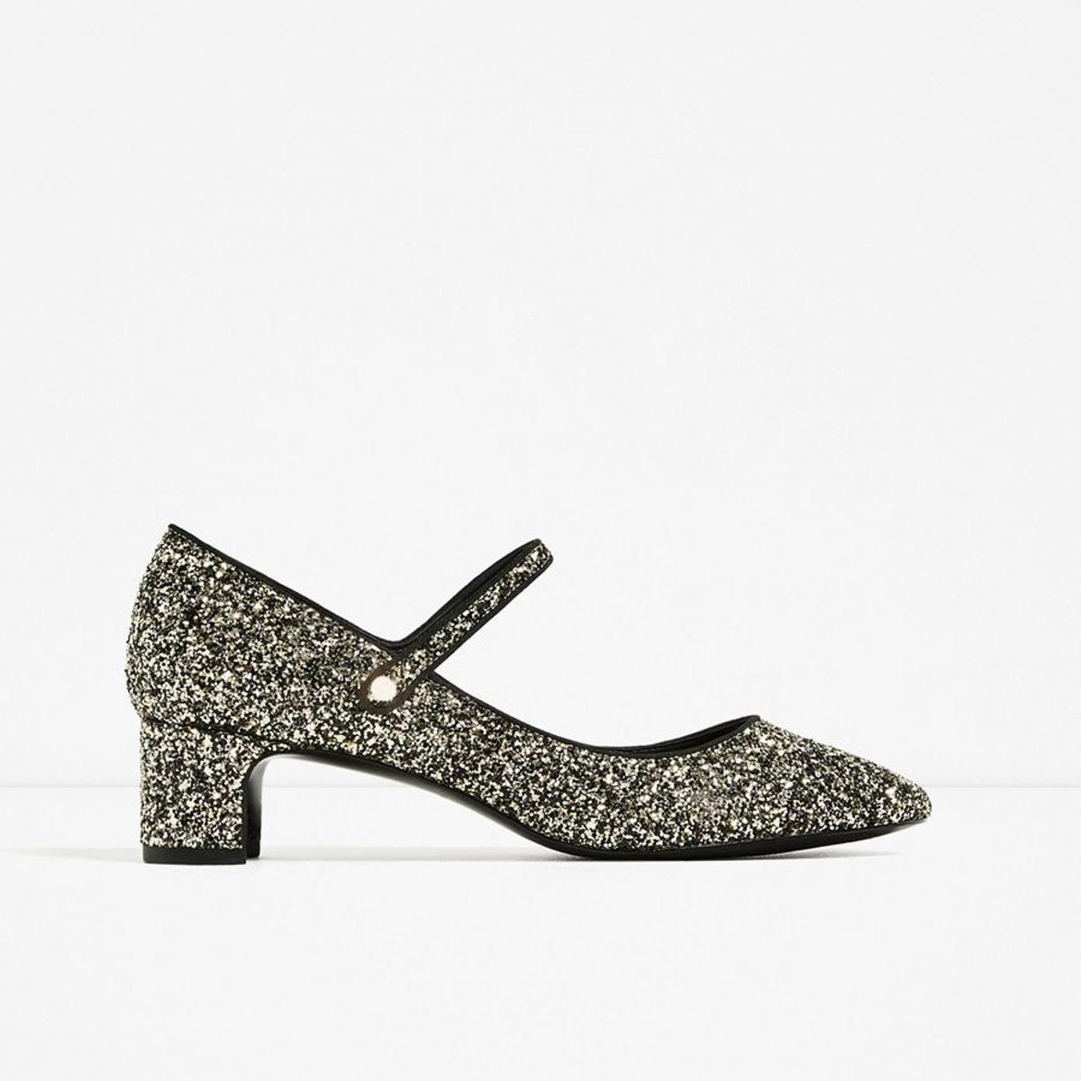¡Todo al glitter! Zapato de Zara