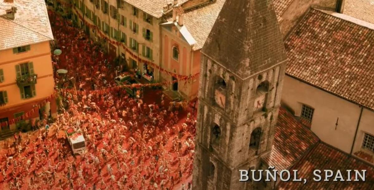 Pantallazo extraído de la 'Pelea durante la Tomatina' en Jefes de Estado