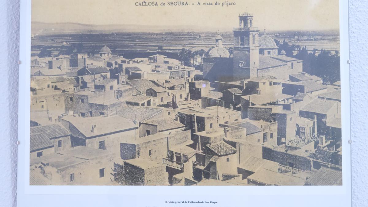 Vista general de Callosa desde San Roque, en 1904