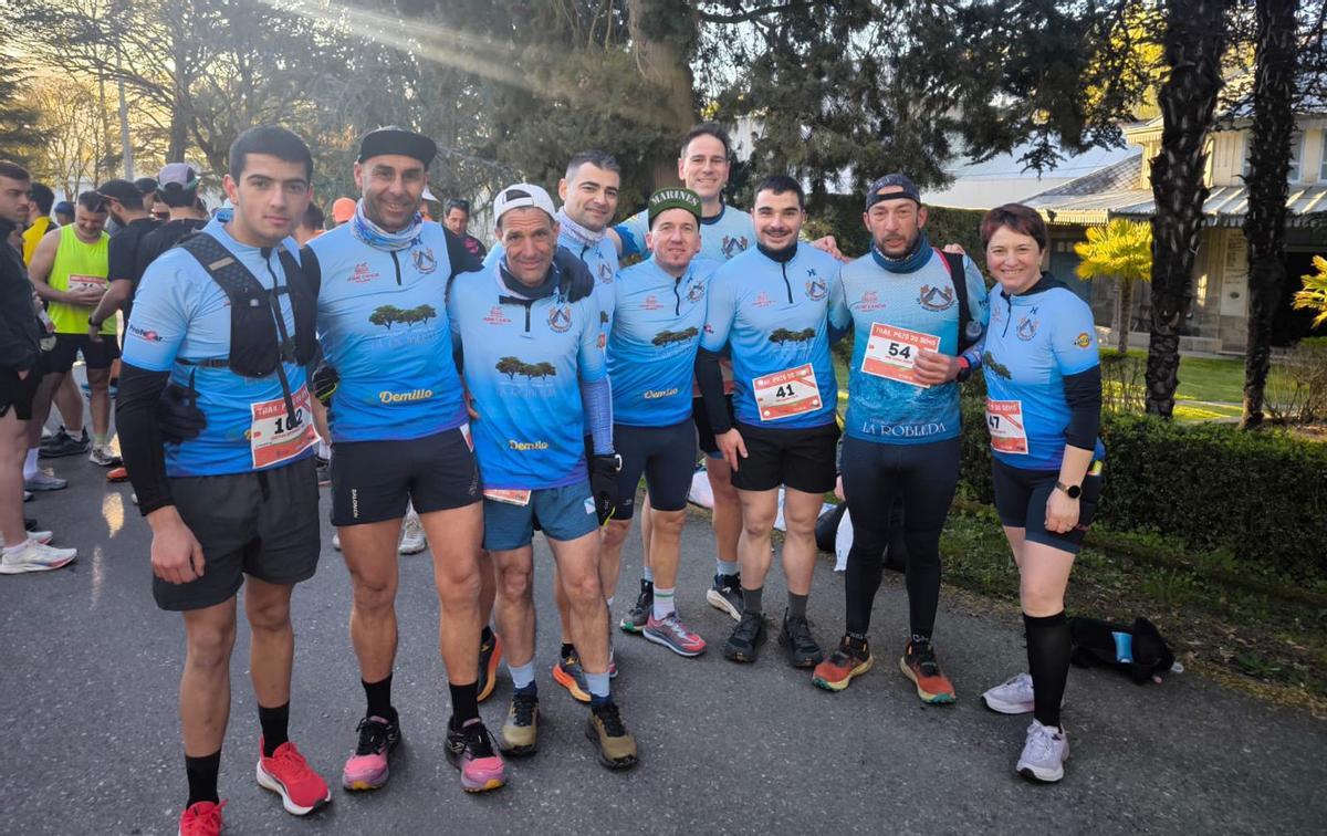 Equipo del GTR Galaico Trail Run participante en el Trail Pozo do Demo en Verín. | CEDIDA