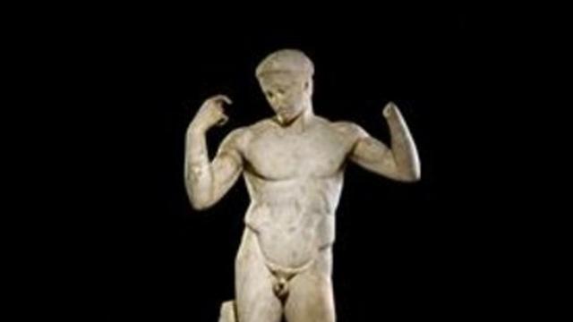 ATLETA. 'Laescultura de Diadumeno', una de las piezas griegas más valoradas.
