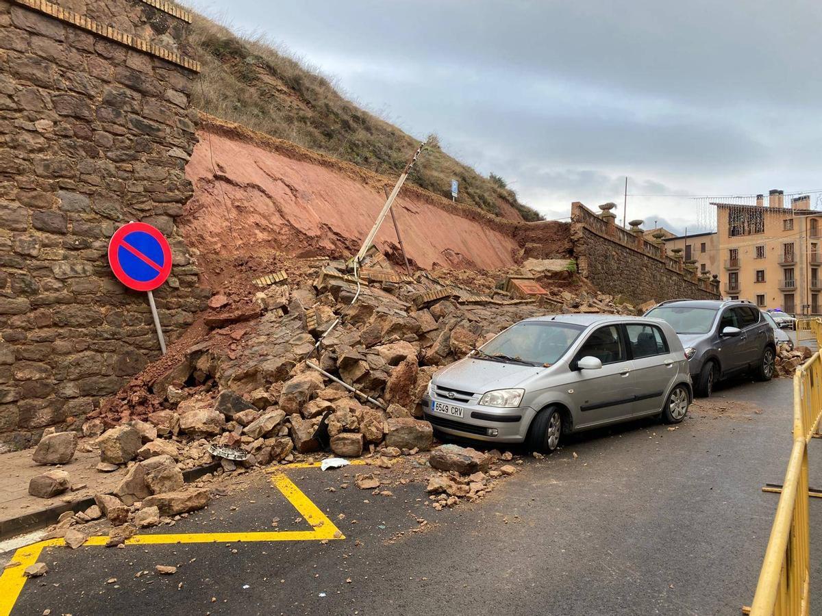 L'esllavissada del mur de finals de gener