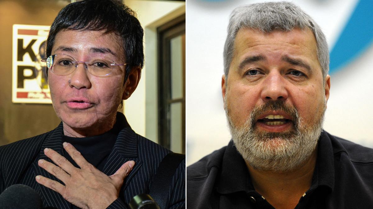 Maria Ressa y Dmitry Muratov, periodistas galardonados con el Nobel de la Paz