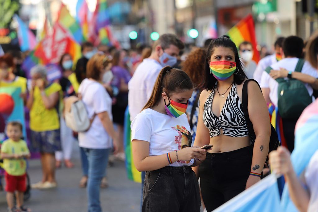 Marcha del colectivo LGTBI+ en Murcia