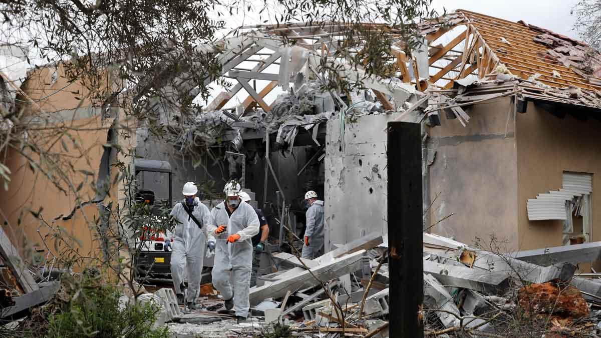 Un cohete lanzado desde Gaza deja 7 heridos al impactar en una casa en Israel