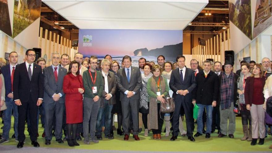 La delegación asturiana, en el estand de FITUR.