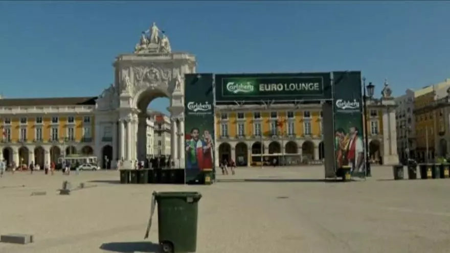Lisboa calienta motores para la final de la Eurocopa