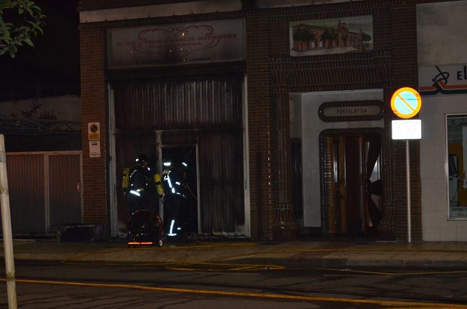 Incendio en la calle Cervantes