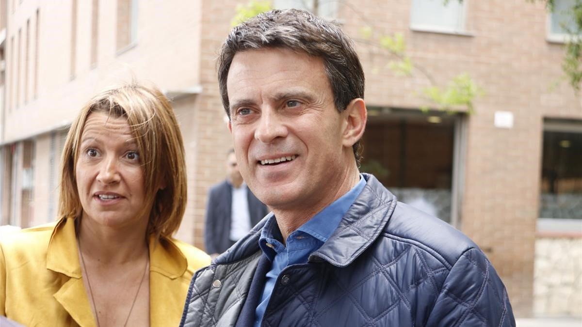 Manuel Valls y Eva Parera