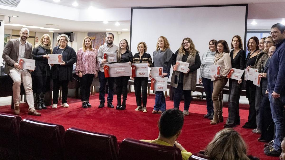 Acte de lliurament dels premis del concurs d'aparadors.