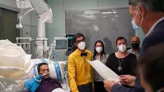 Albiol casa a un enfermo terminal en el hospital de Can Ruti de Badalona: "Cuánto amor, felicidad y dolor"