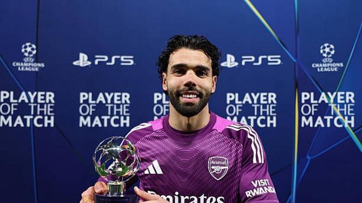 Arteta elogia a un Raya "extraordinario" en la victoria in extremis del Arsenal en Lisboa