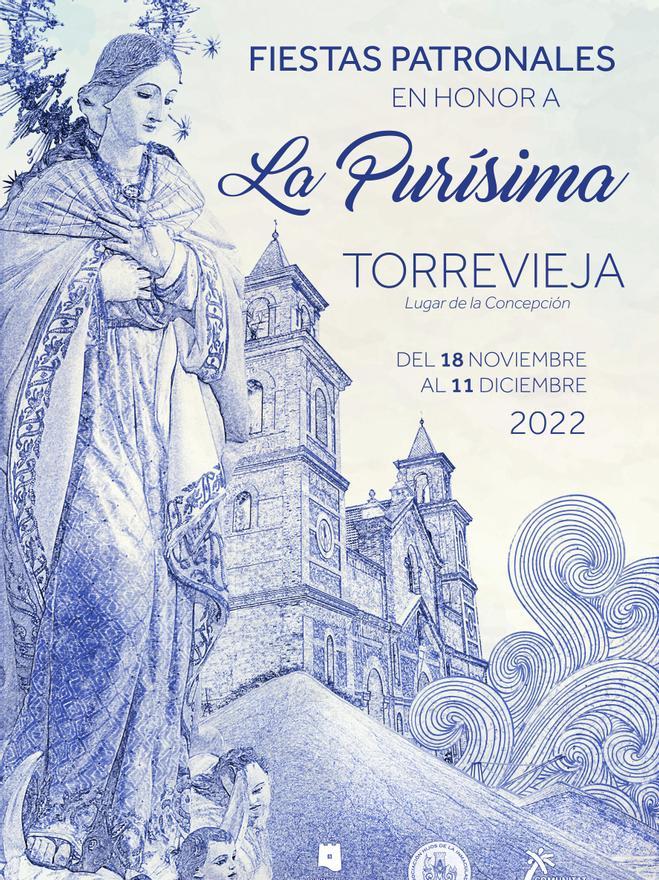 Cartel anunciador de las fiestas patronales de Torrevieja