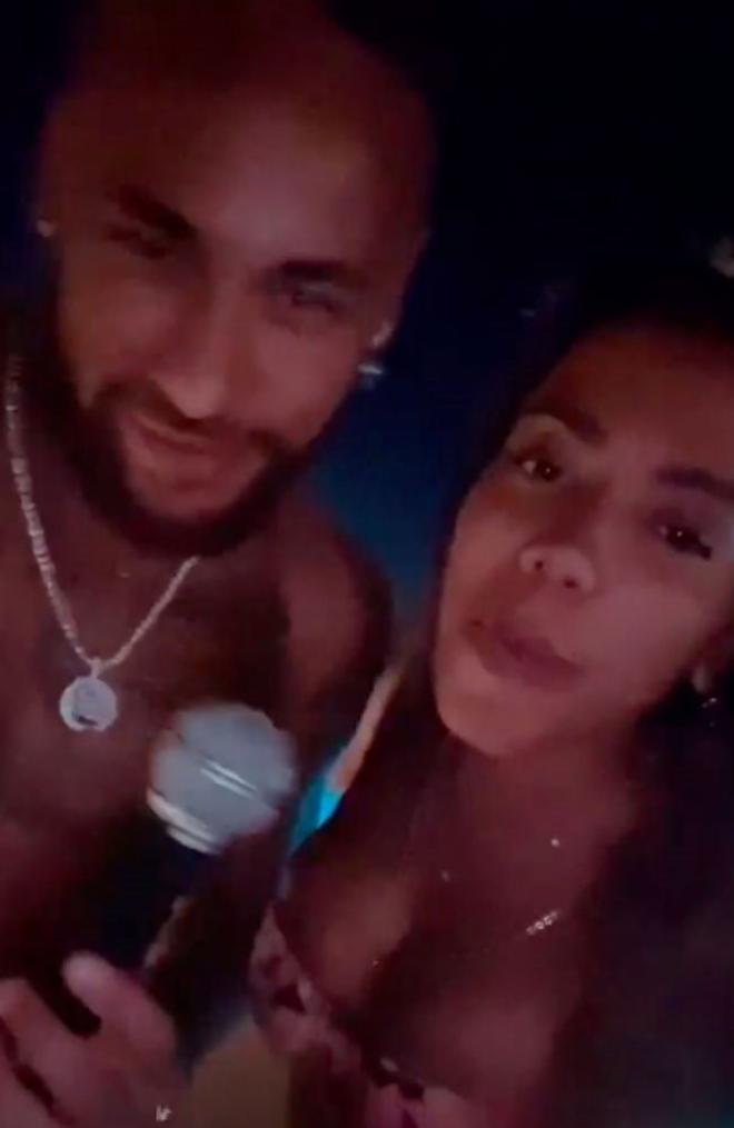 Neymar y Anitta en stories