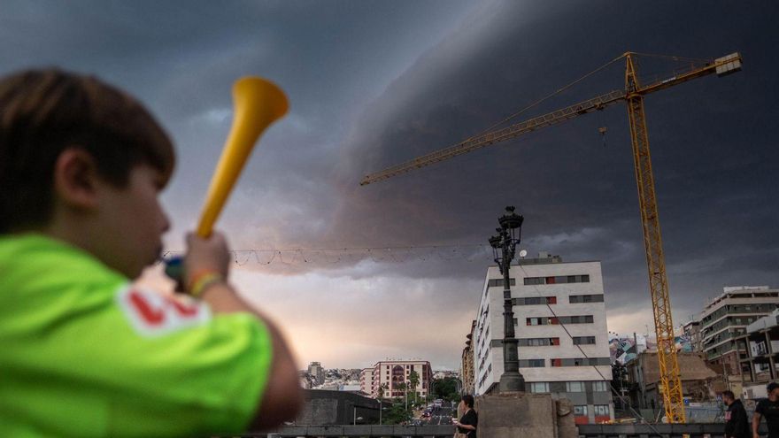 Incidencias por las fuertes rachas de viento en la isla de Tenerife