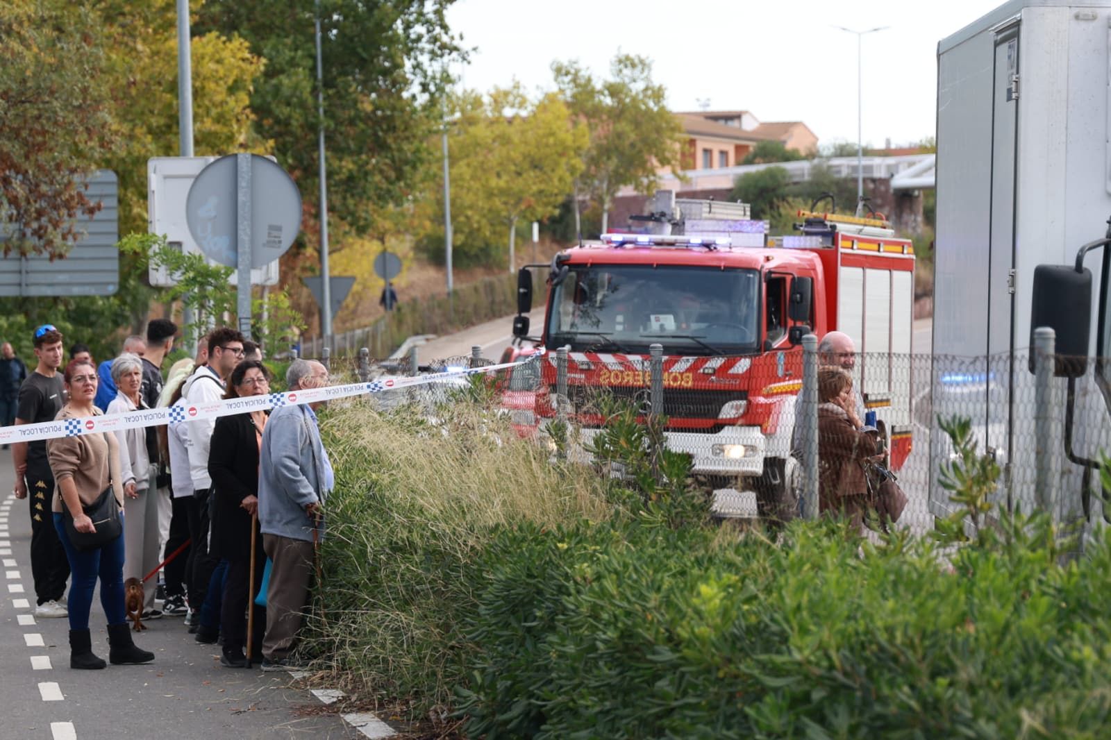 Accidente en la Ronda Norte de Cáceres