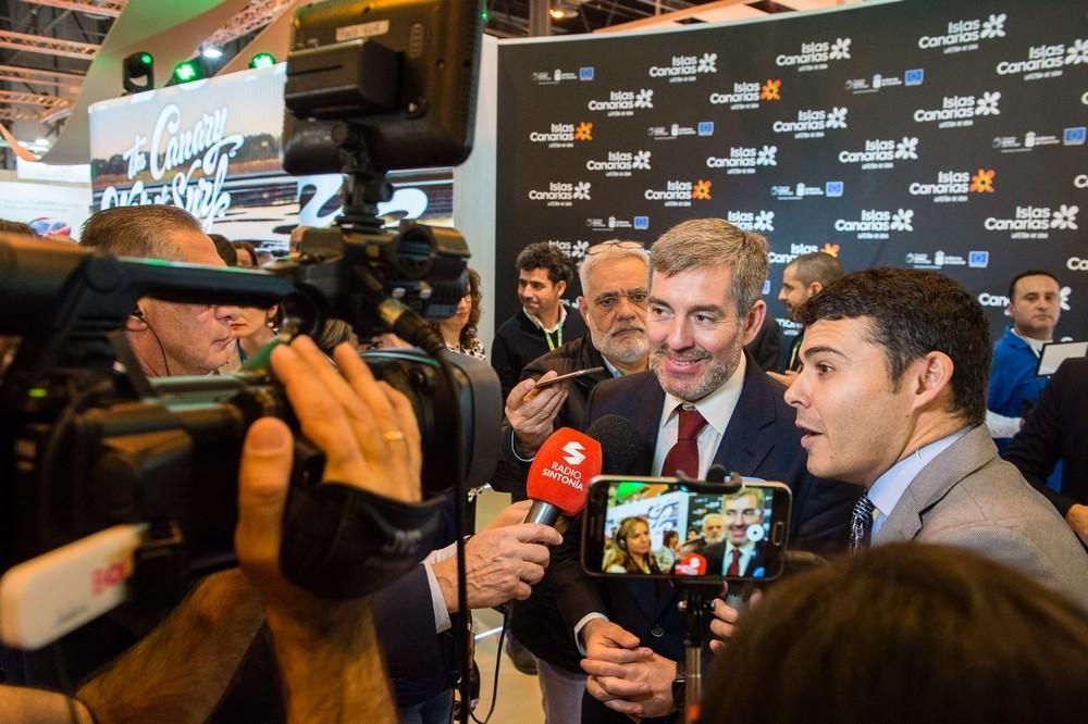 Inauguración del Pabellón de Canarias en la Feria Internacional de Turismo FITUR 2019.