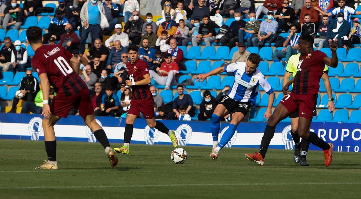 Imagen del último derbi disputado en el Rico Pérez por Hércules CF y CD Eldense.