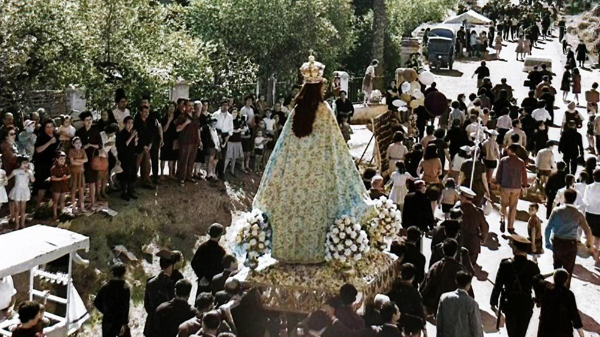 La Romería de antaño (foto coloreada)