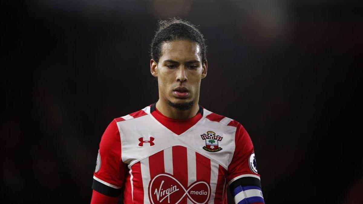 Van Dijk con la camiseta del Southampton