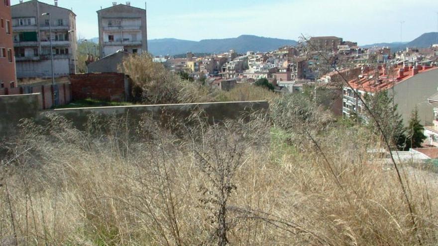 El solar de 5.200 metres quadrats del carrer de les Saleses número 9