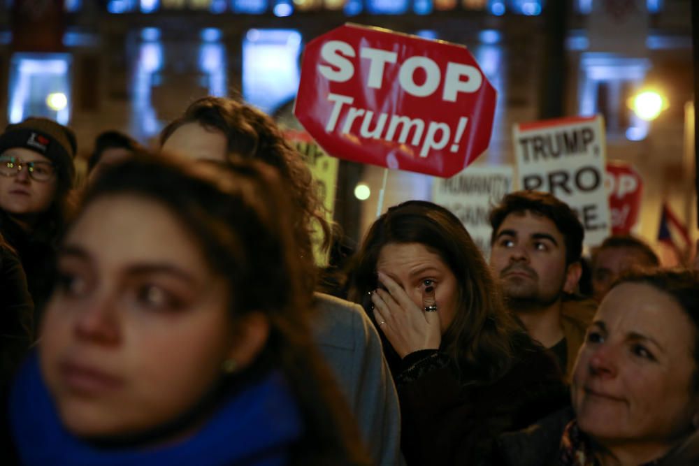 Protestas contra Donald Trump en Madrid