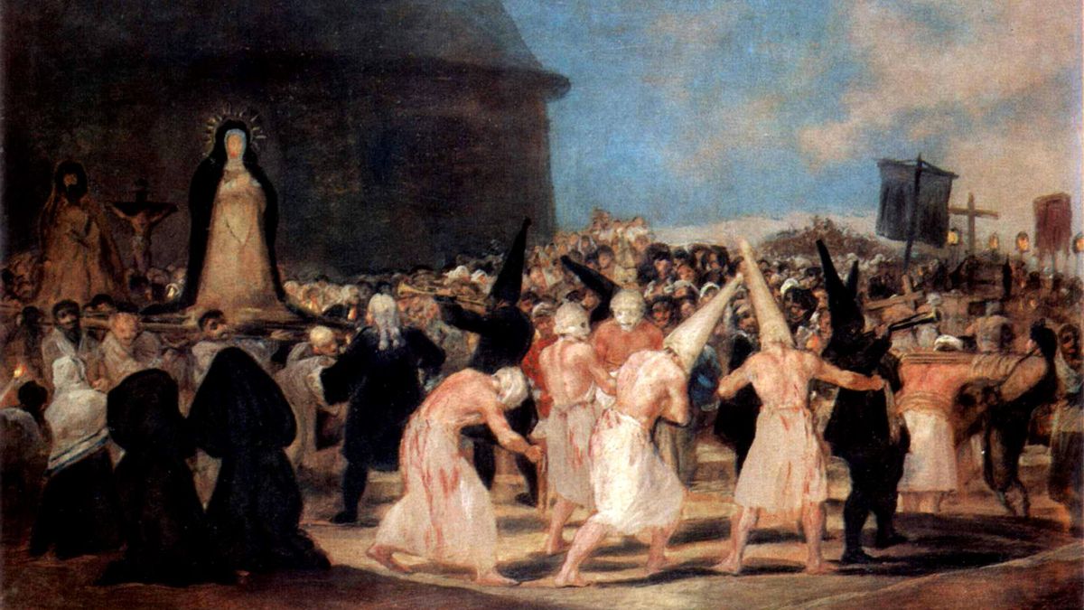 Procesión de disciplinantes de Francisco de Goya (1812 1819).