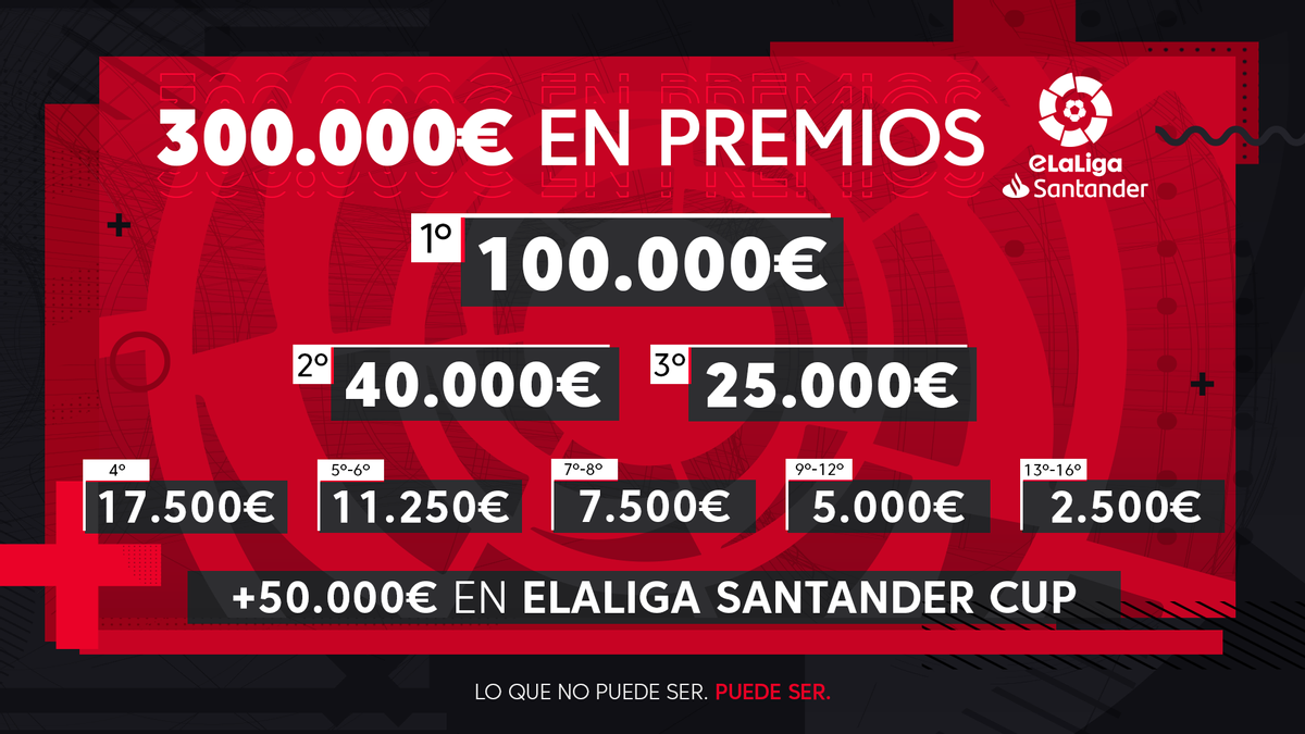 300.000€ en premios de la eLaLiga Santander 2020/21