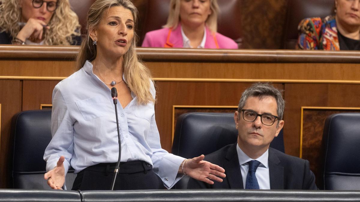 La vicepresidenta segunda y ministra de Trabajo, Yolanda Díaz,(archivo)