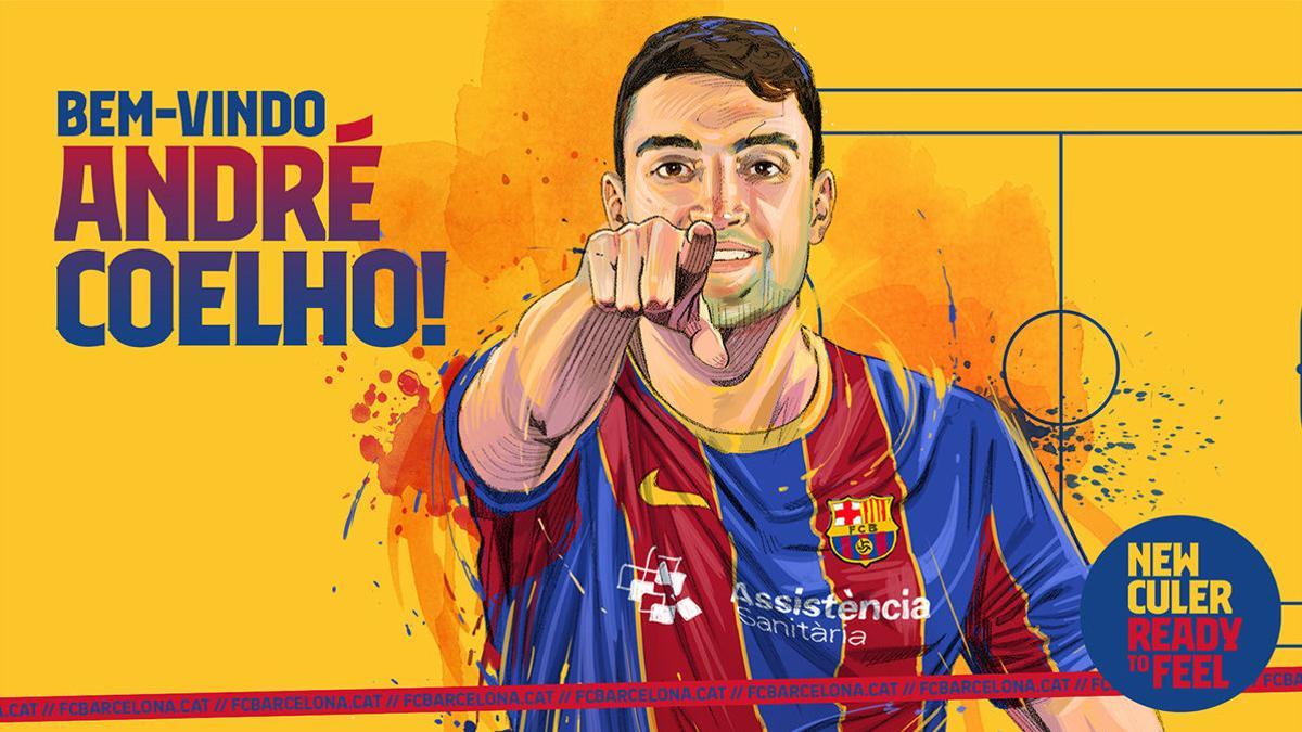 André Coelho, muy feliz tras su fichaje por el Barça