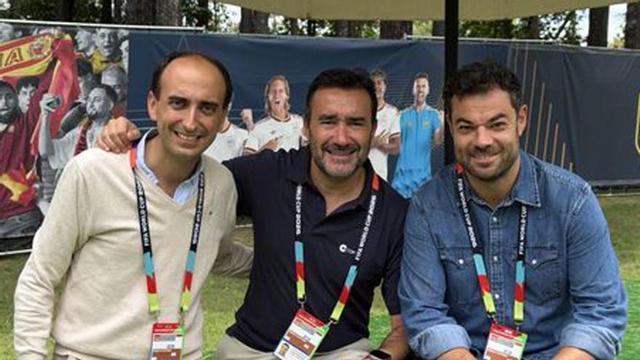 Por la izquierda, Antón Meana, Juanma Castaño y Edu Pidal, en Chattanooga.  |