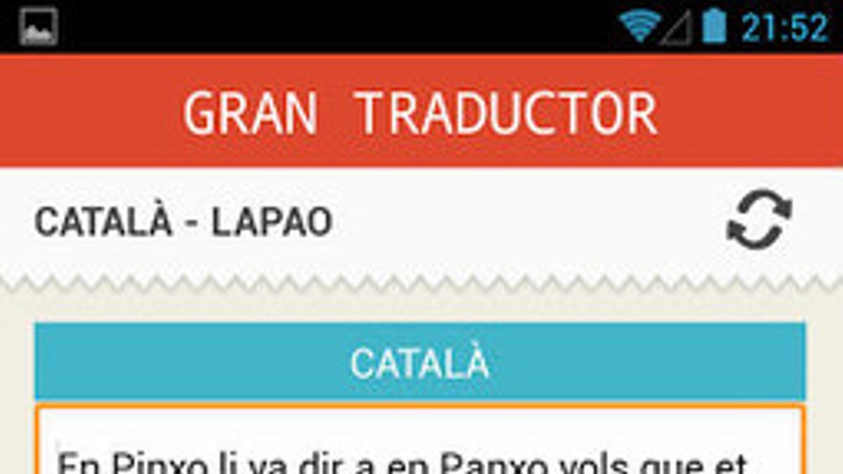 Nace una aplicación para traducir el Lapao a catalán