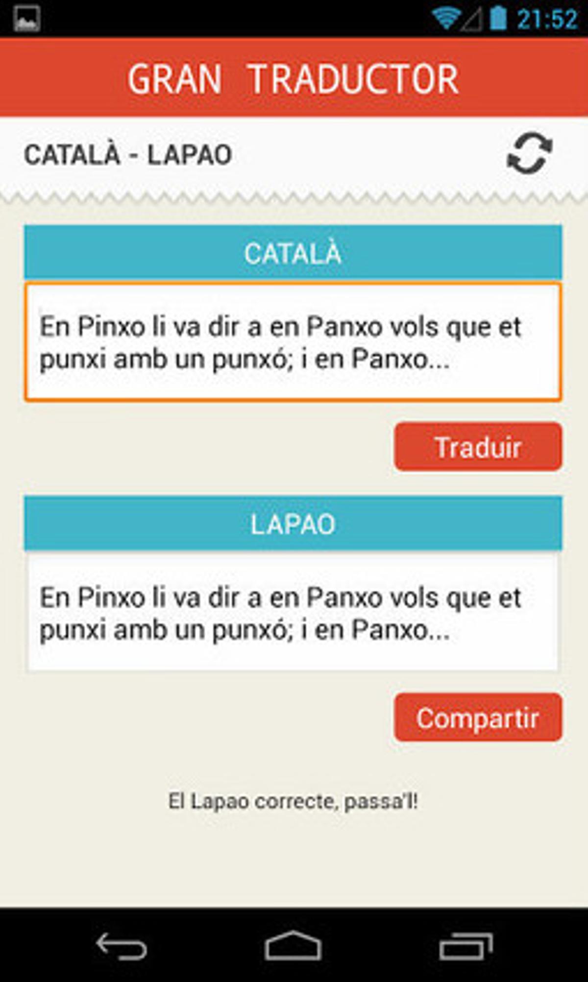 Traductor idioma catalán