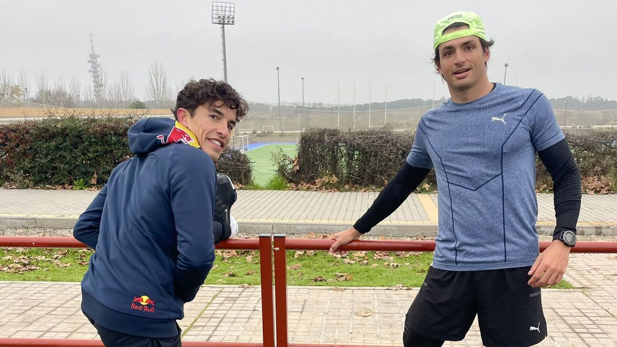 Márquez y Sainz se preparan juntos en Madrid
