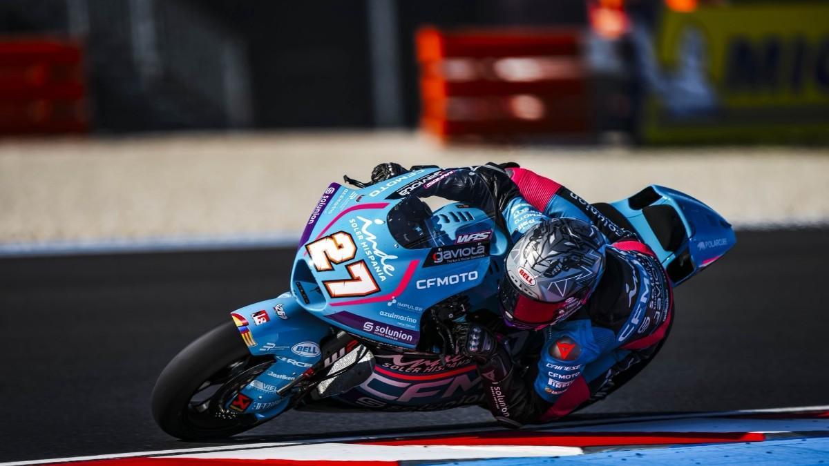 Daniel Holgado, durante un GP