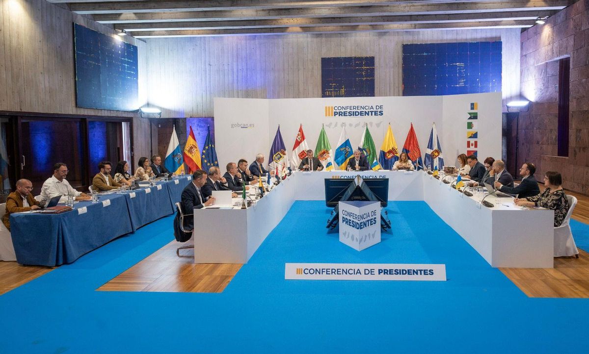 Instante de la III Conferencia de Presidentes.