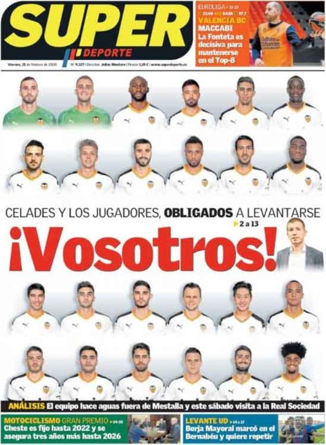 Las portadas del día en la prensa deportiva