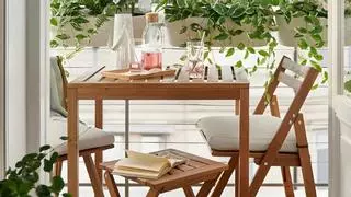 La mesa NÄMMARÖ de Ikea: la solución ideal para terrazas pequeñas