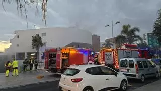 Dos afectados en el incendio originado en el garaje de un hotel en Costa Adeje