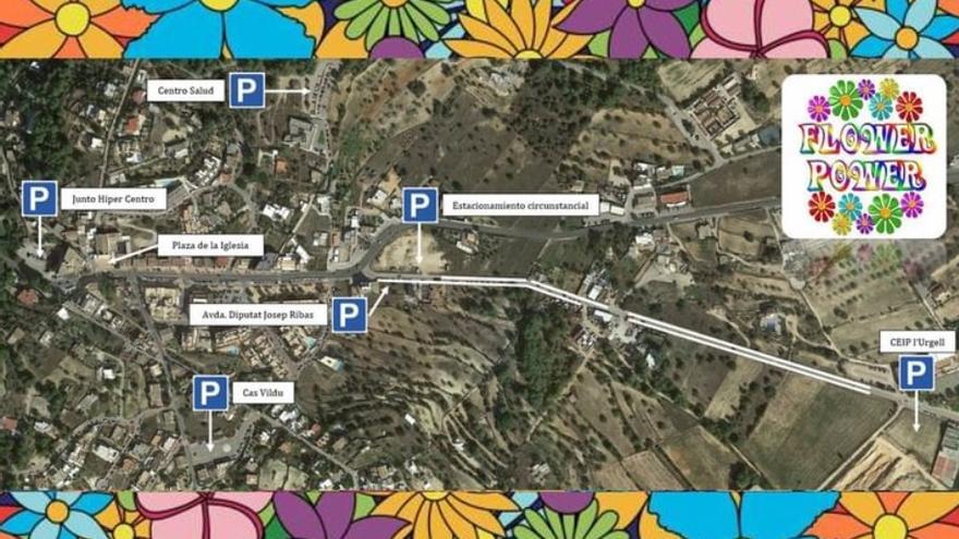 Fiestas en Ibiza: dónde aparcar este sábado para asistir al Flower Power de Sant Josep