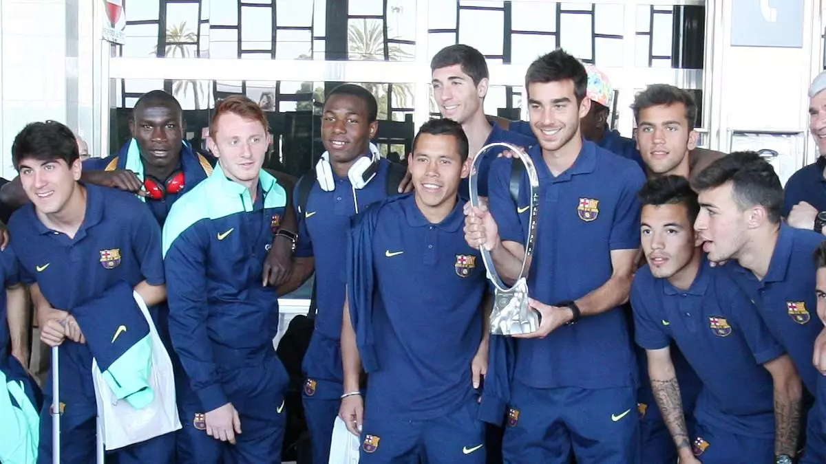Roger Riera, el primer capitn en alzar la Youth League