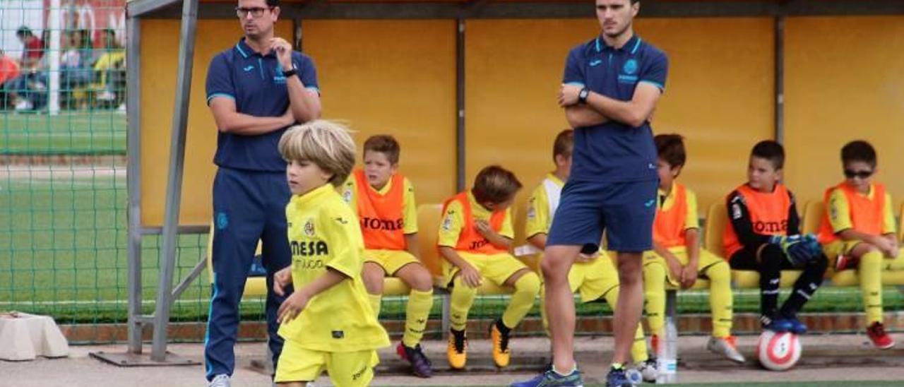 Imagen de un partido de categorías inferiores disputado por el Villarreal.