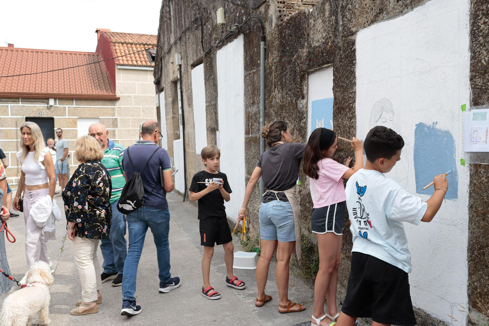 El barrio de Ribadavia se convierte en un museo al aire libre